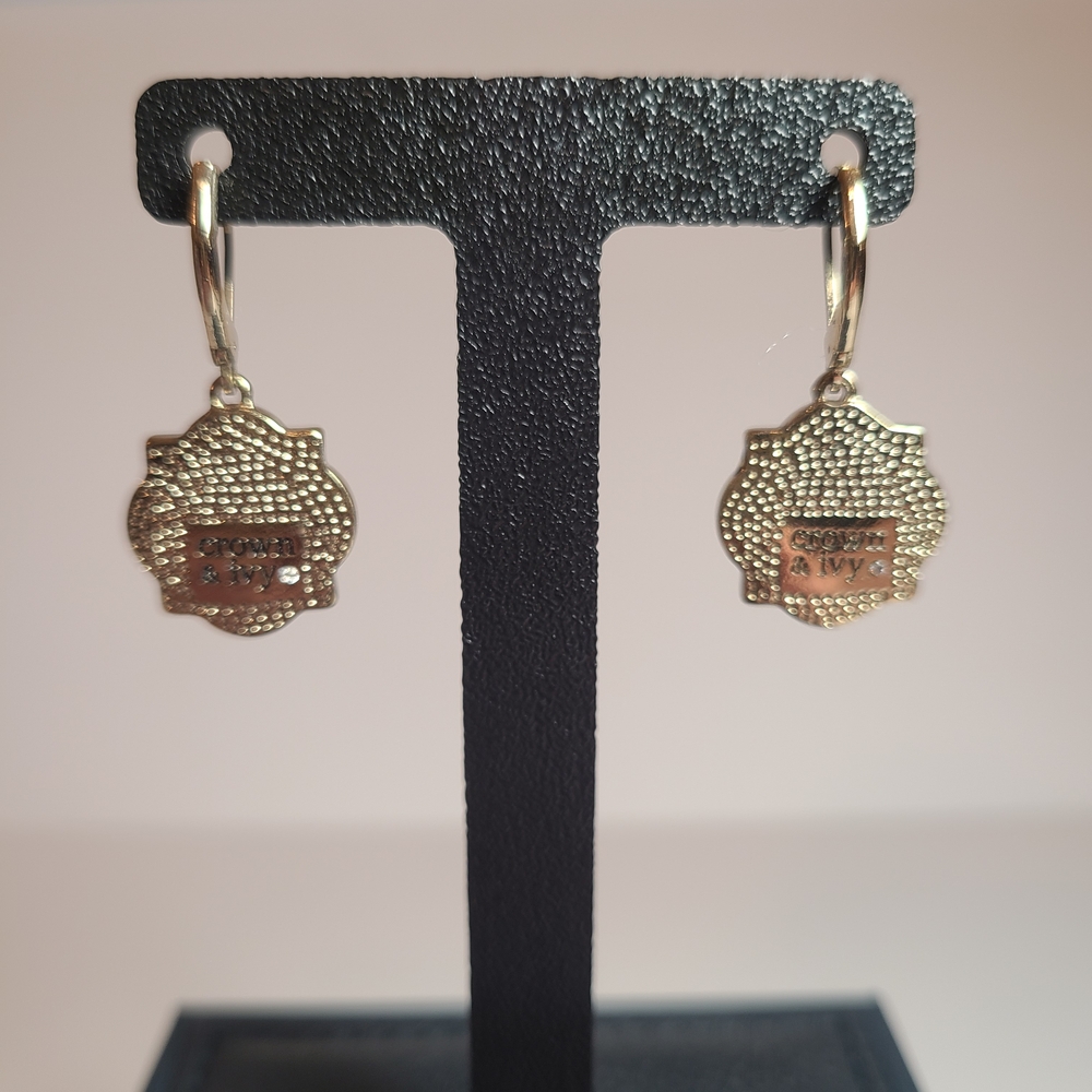 Elegant Red and Gold Earrings - Picture 3 of 6
